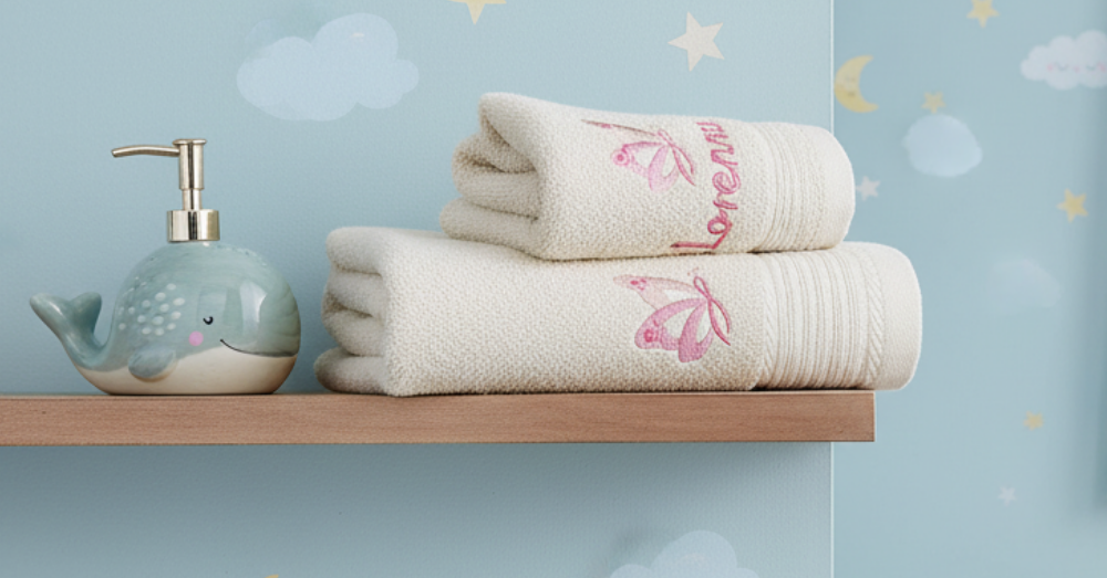 Duschtuch personalisiert mit Motiv und Name