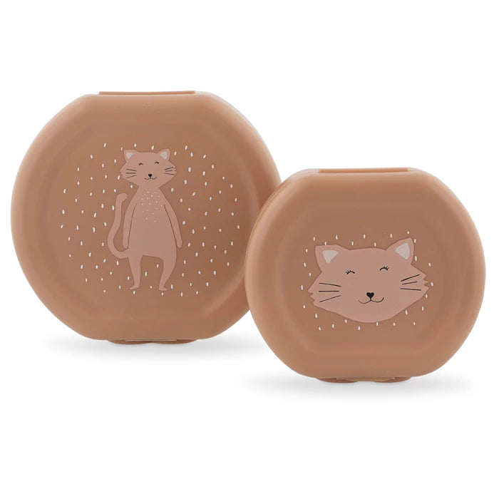 Snackbox mit Klickverschluss 2er Set Katze