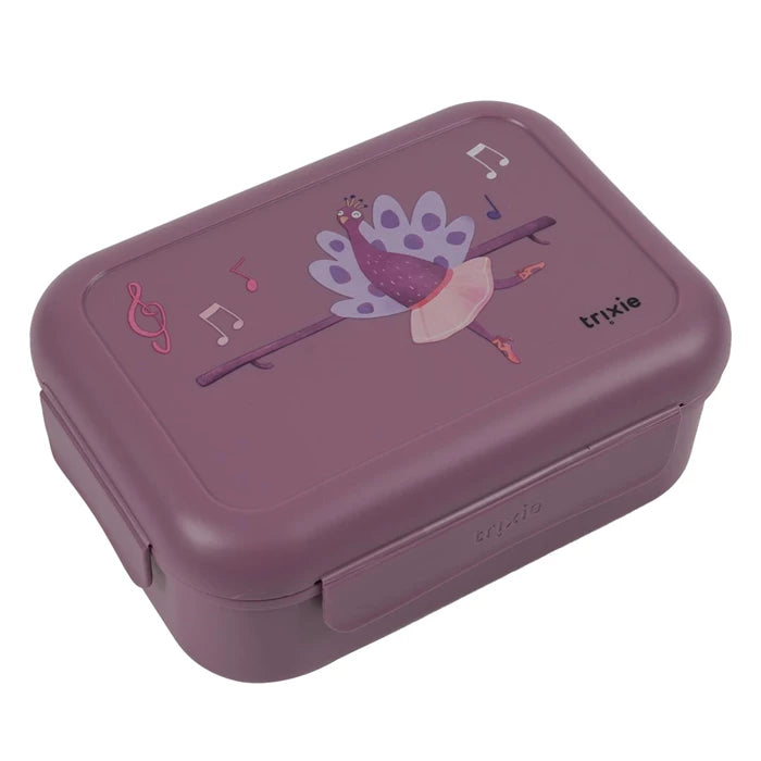 Lunchbox mit Klickverschluss Pfau