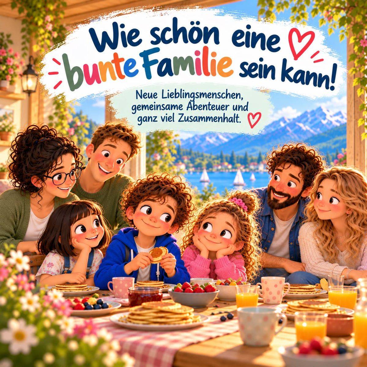 Children's book "Two homes and lots of family"