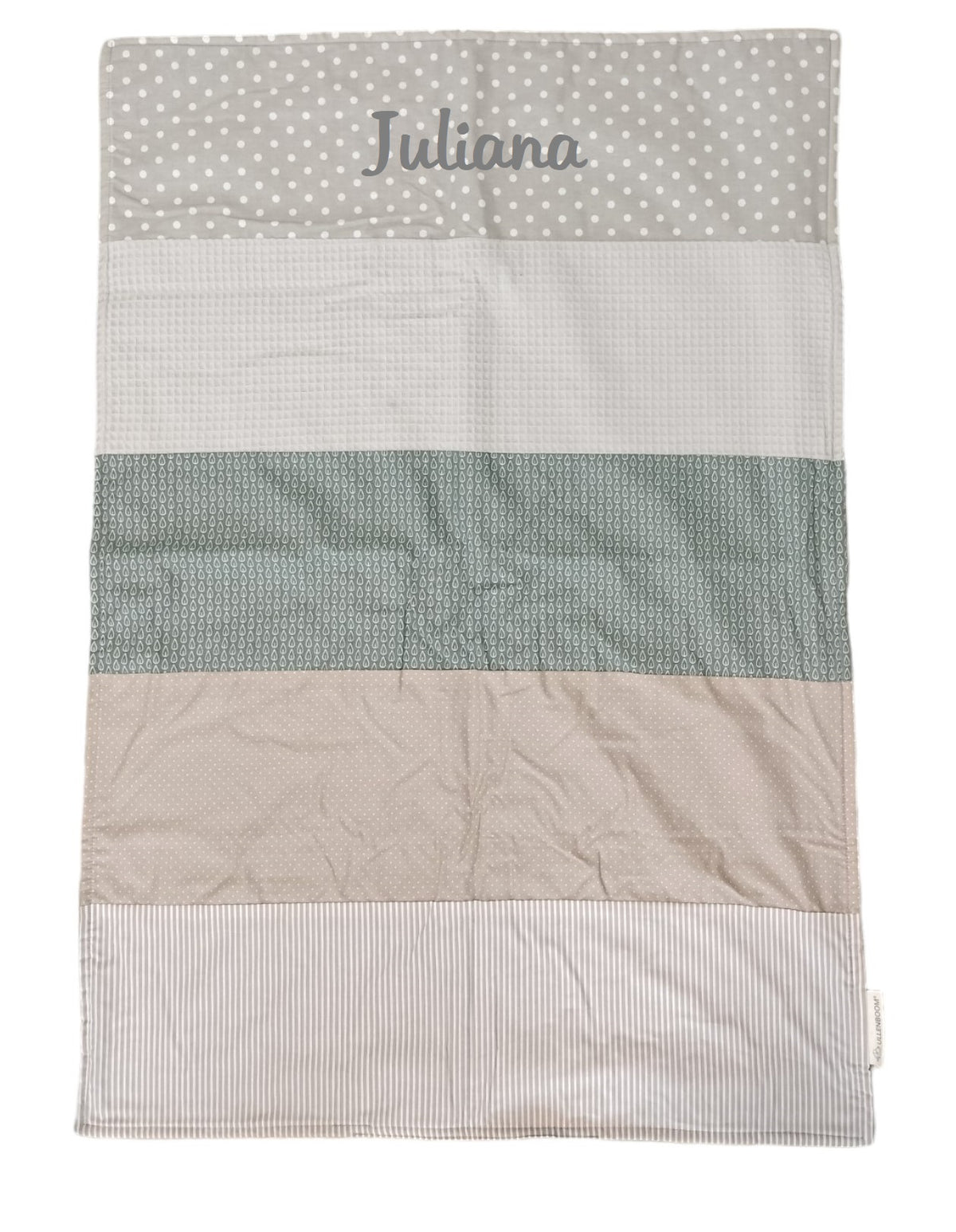 Couverture bébé et doudou Mint Gris