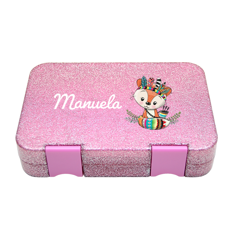 Bento Box Medium - Glitter Pink
