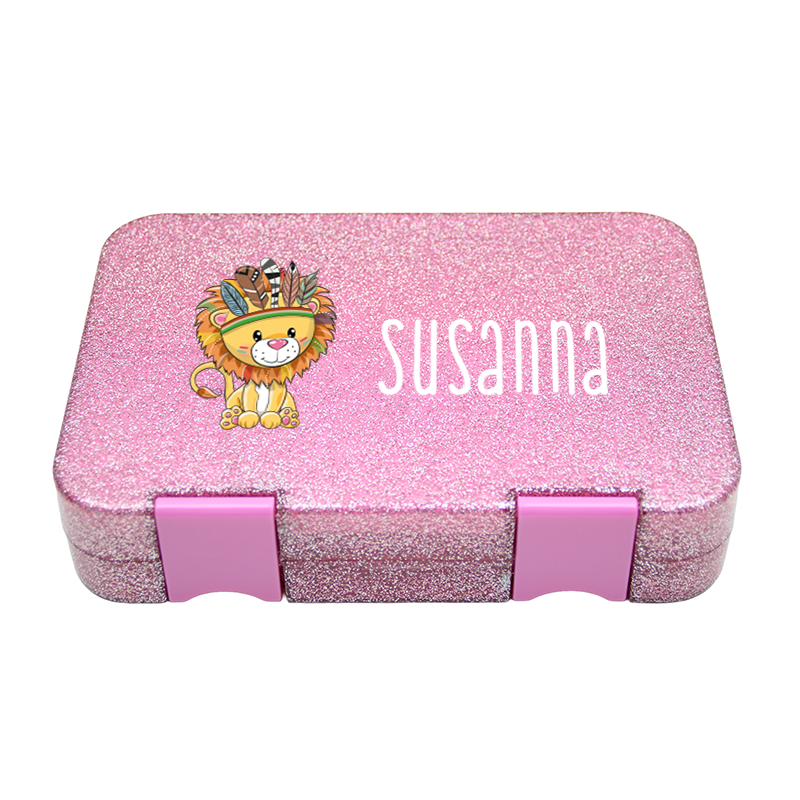 Bento Box Medium - Glitter Pink
