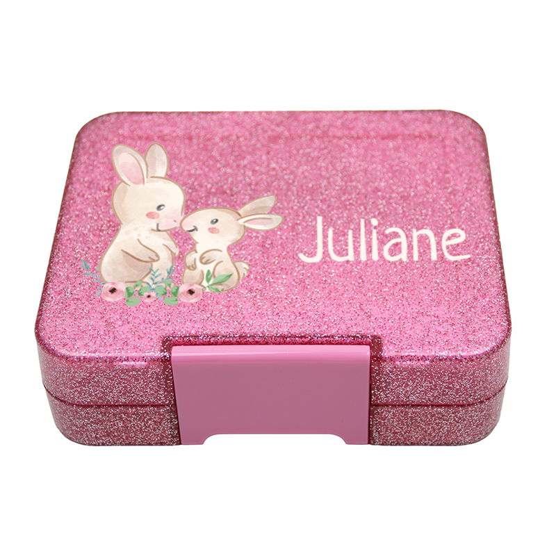 Bento Box Klein - Glitzer Pink