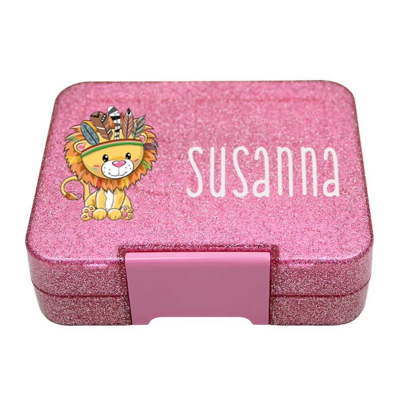 Bento Box Klein - Glitzer Pink