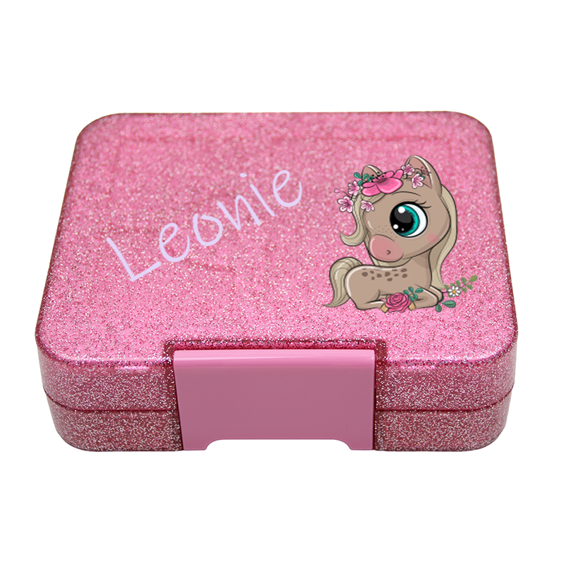 Bento Box Klein - Glitzer Pink