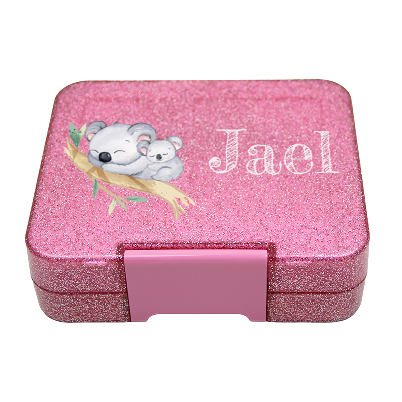 Bento Box Klein - Glitzer Pink