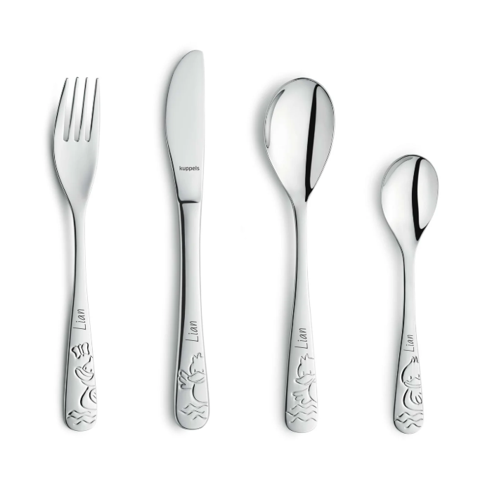 Children's cutlery forest animals