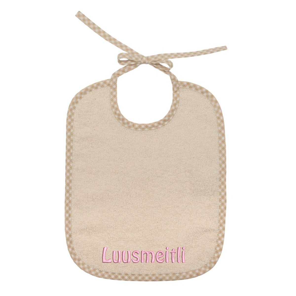% Bindelatz beige mit Luusmeitli