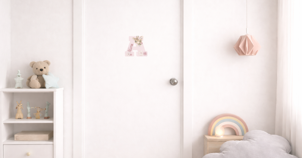 Buchstaben zur Dekoration von Kinderzimmer