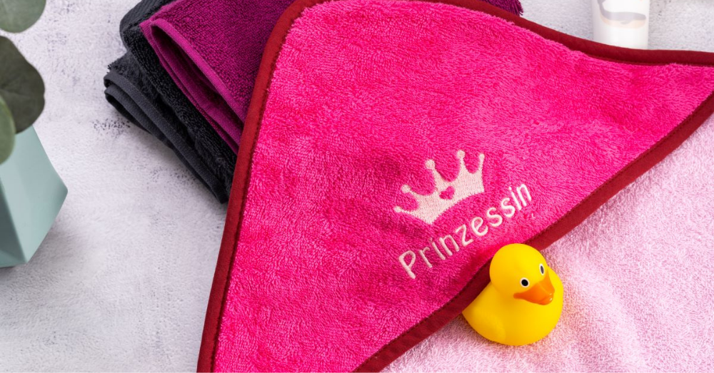 Kapuzenbadetuch personalisiert für Kinder 