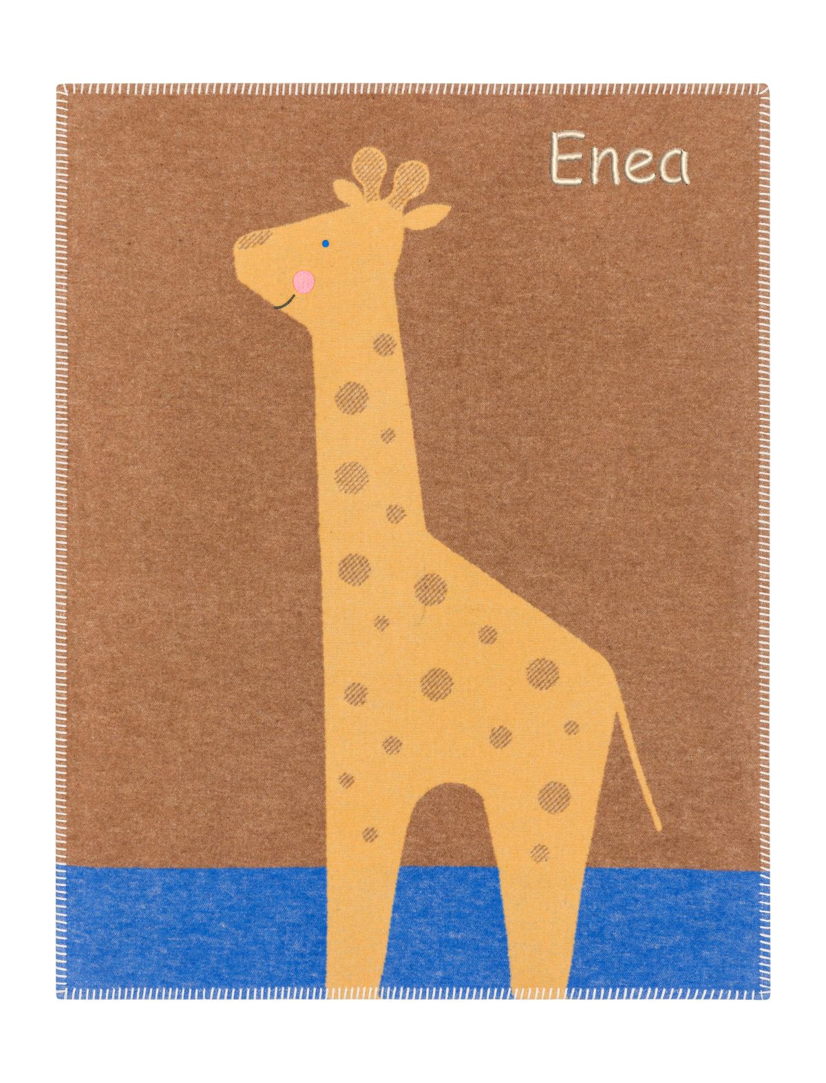 Babydecke Giraffe braun