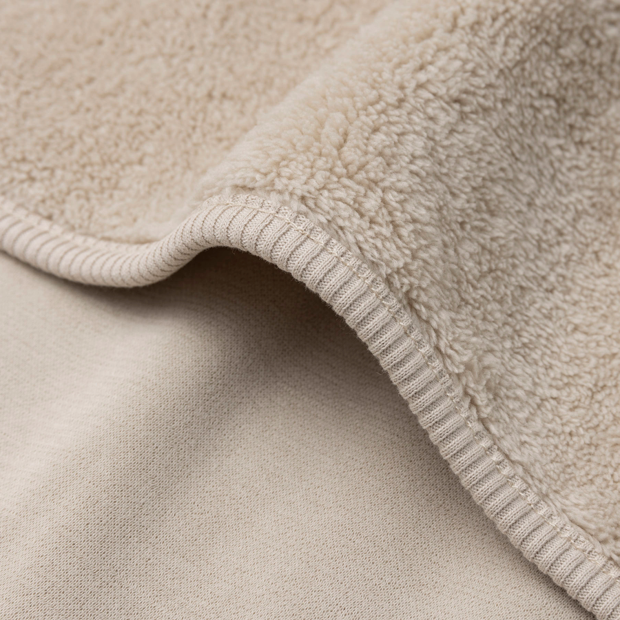 Baby blanket jersey/sherpa sand