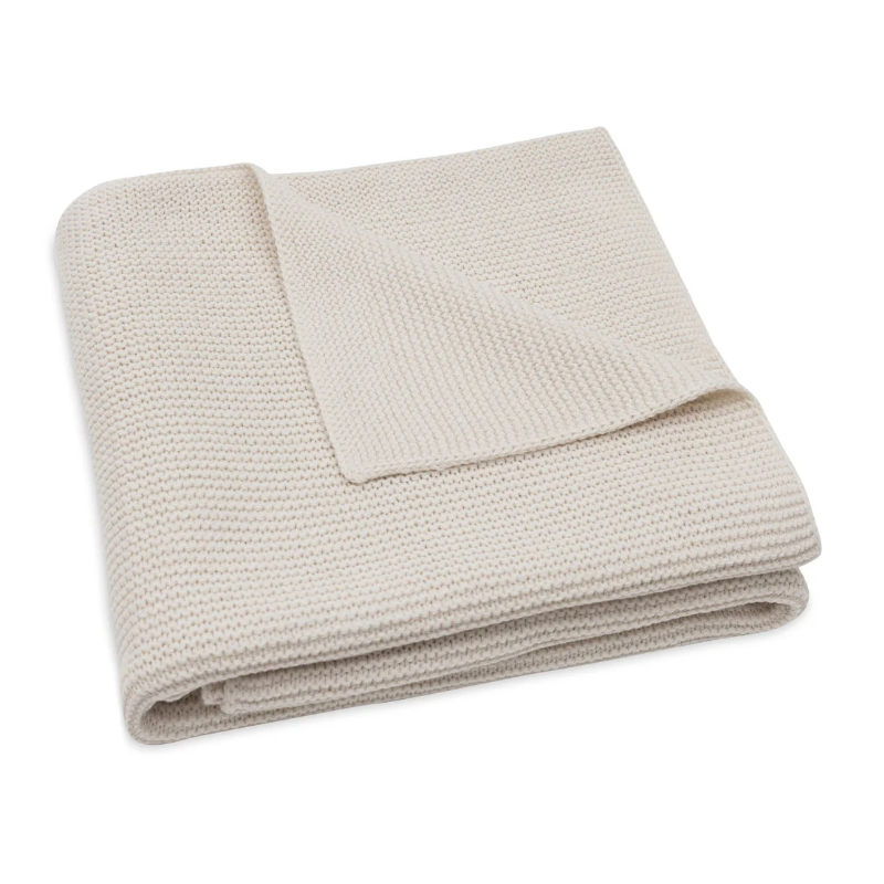 Tricoting couverture beige