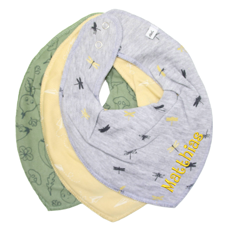 Dreieckstuch-Set Libellen:Gemüse