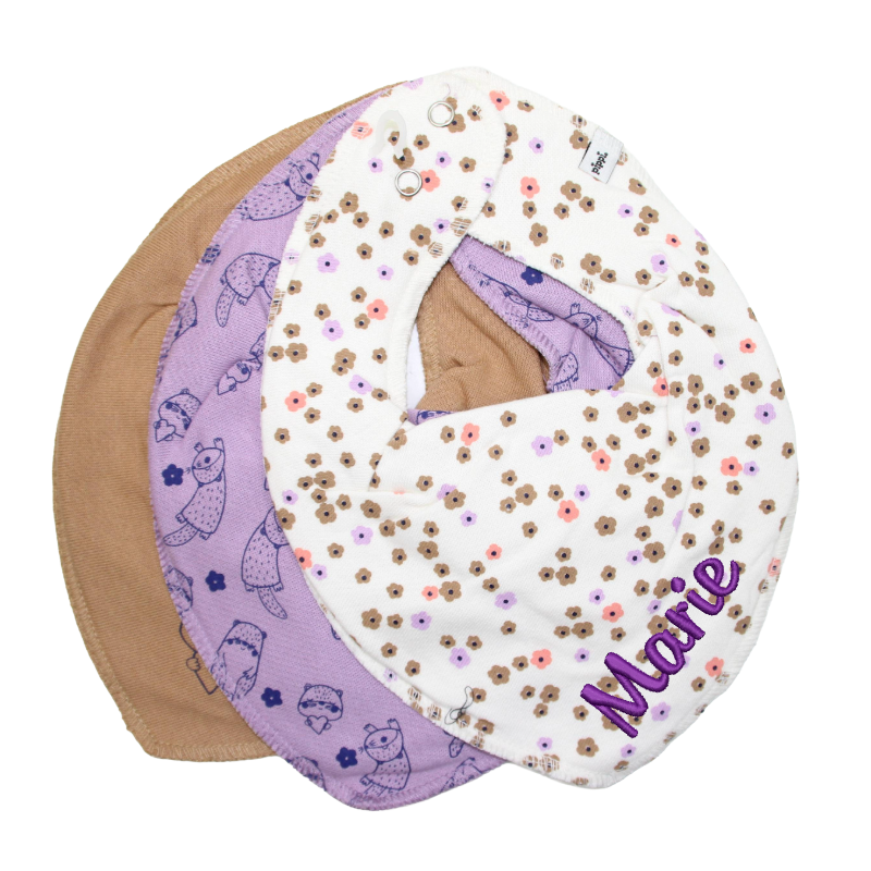 Dreieckstuch-Set Otter:Blumen