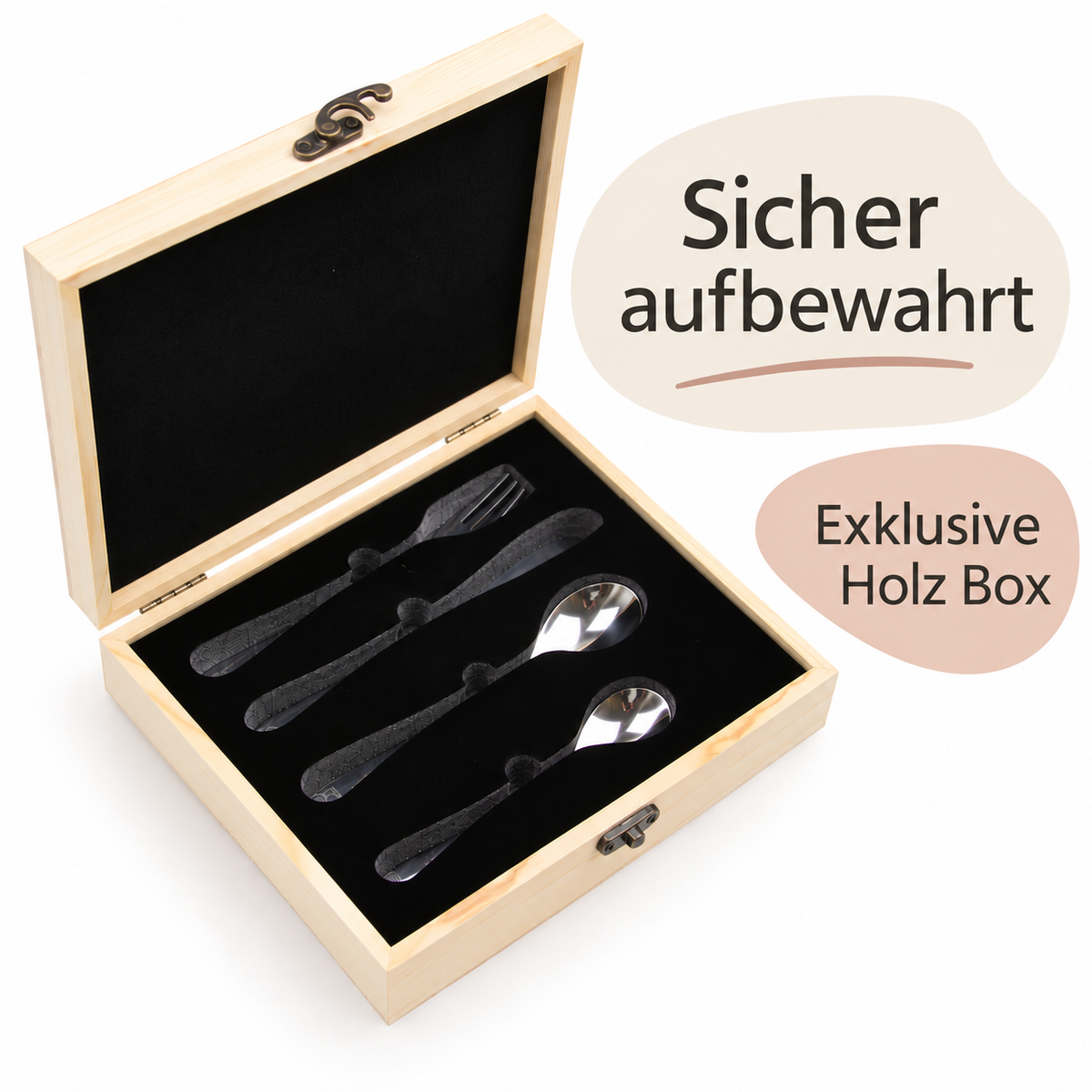 Children's cutlery forest animals