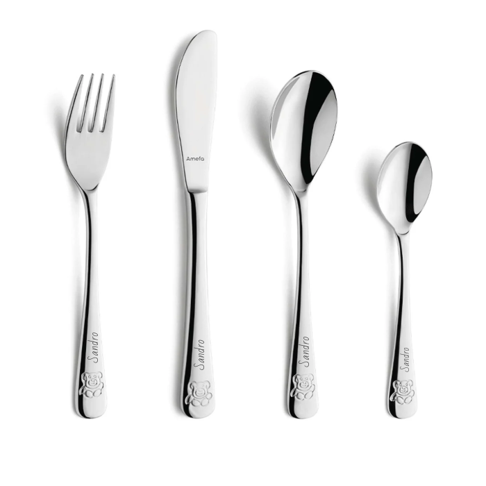 Children's cutlery forest animals
