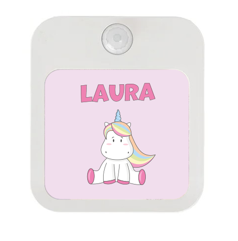 Mini night light for socket unicorn pink