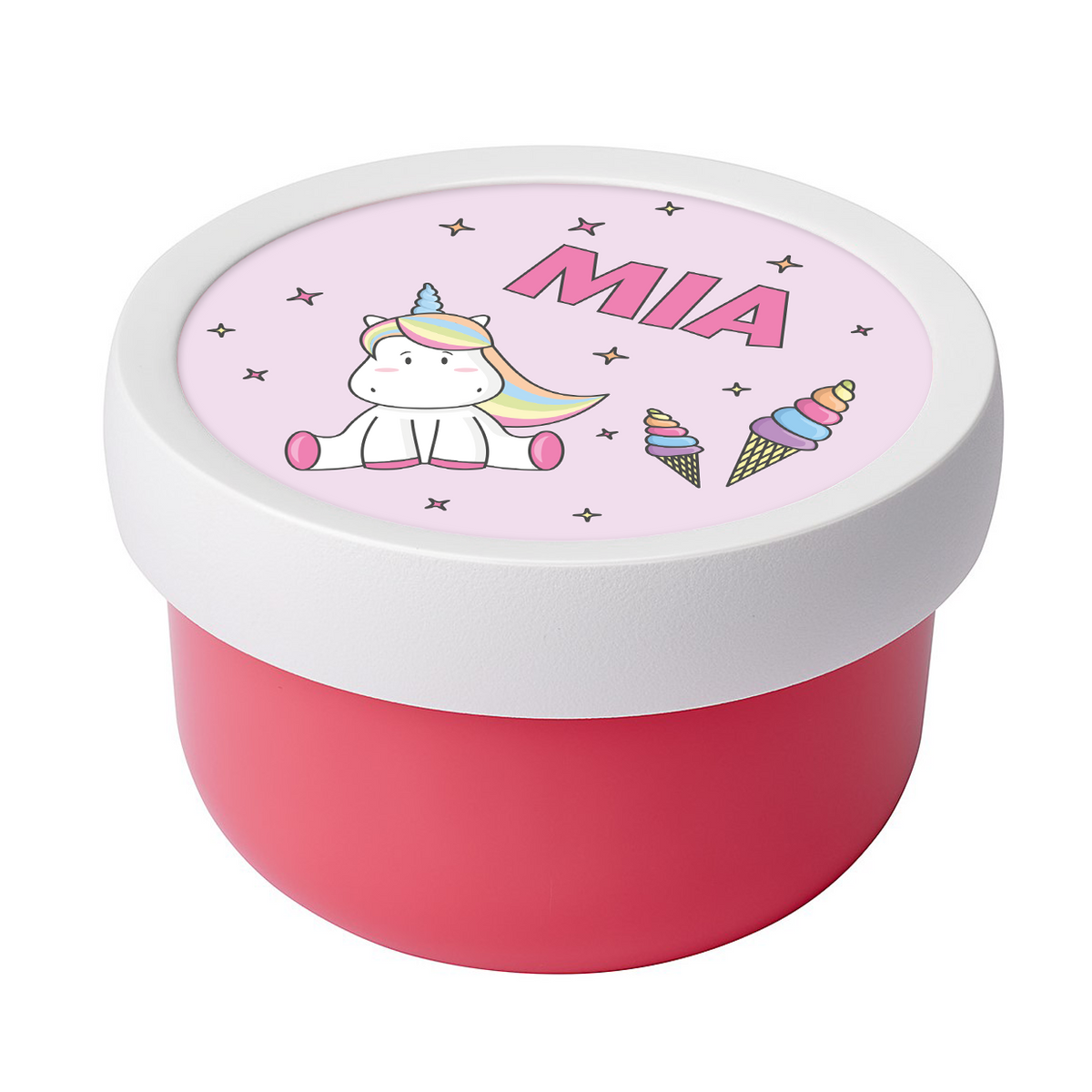 MEPAL snack box unicorn pink