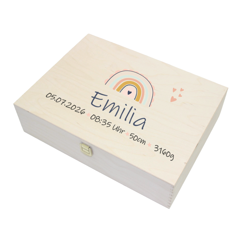 Rainbow memory box