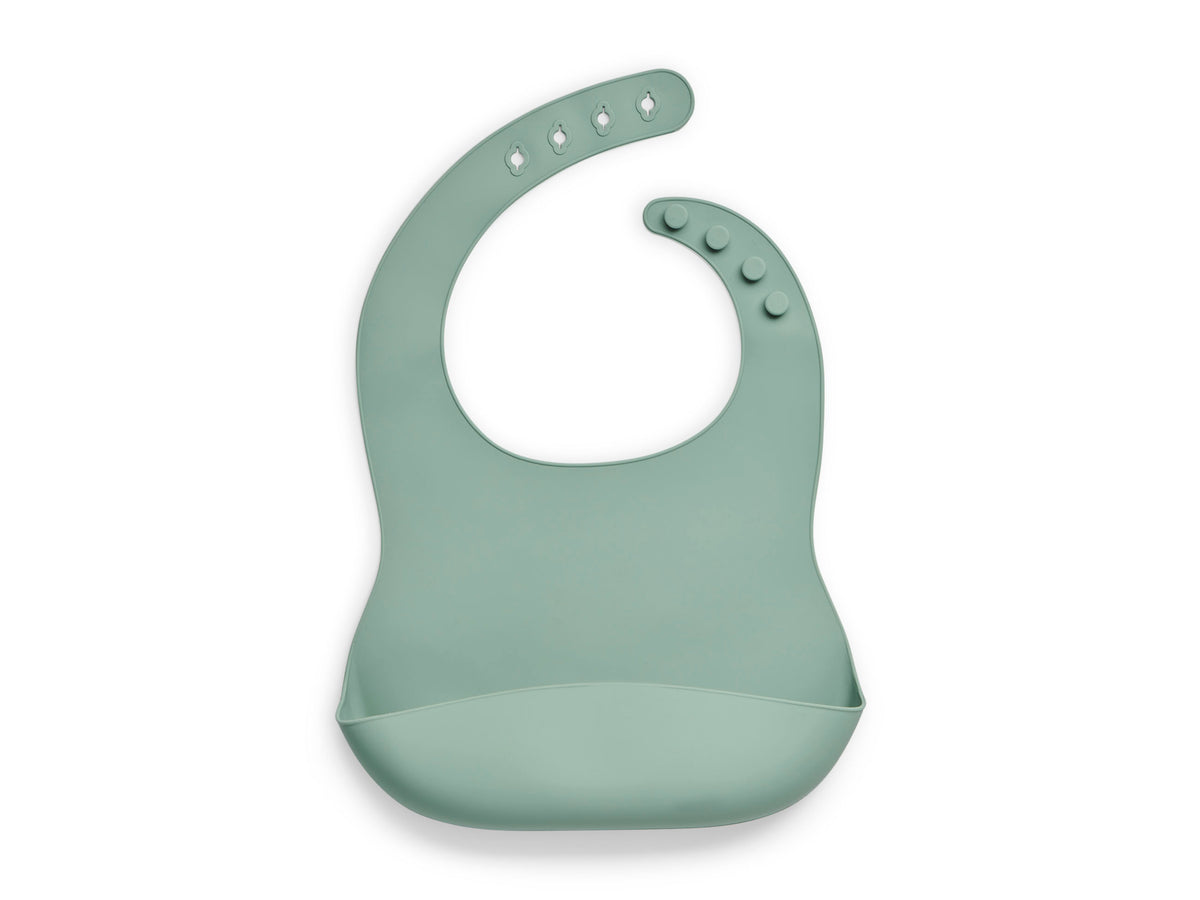 Green silicone bib