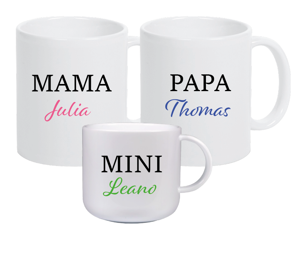 Family mug set