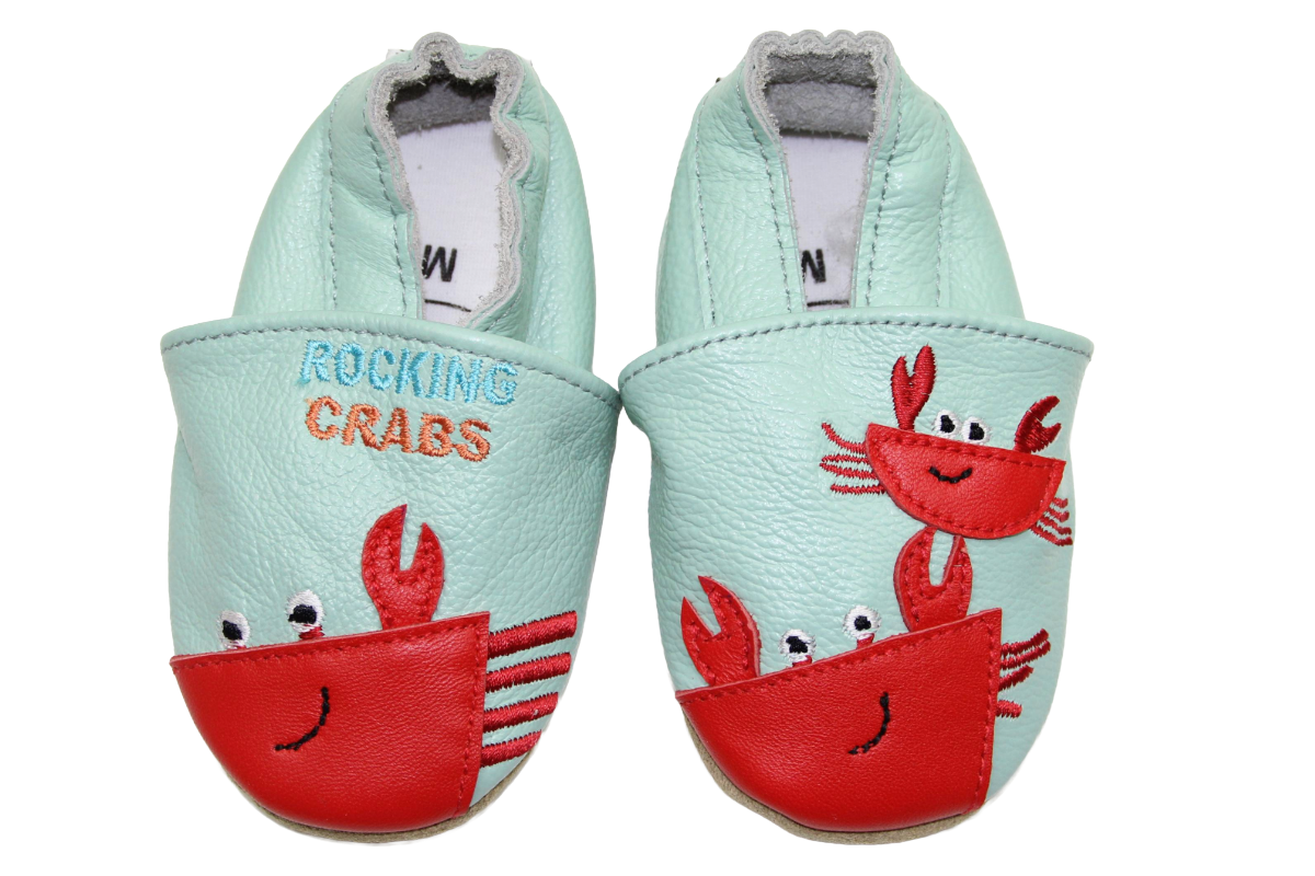 Lederfinkli 12-18 mt. Girafe beige