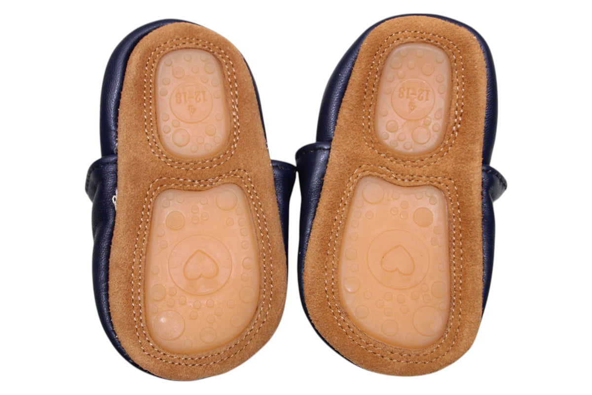 Cuir Finli 12-18 Mt. Zebra Rose foncé