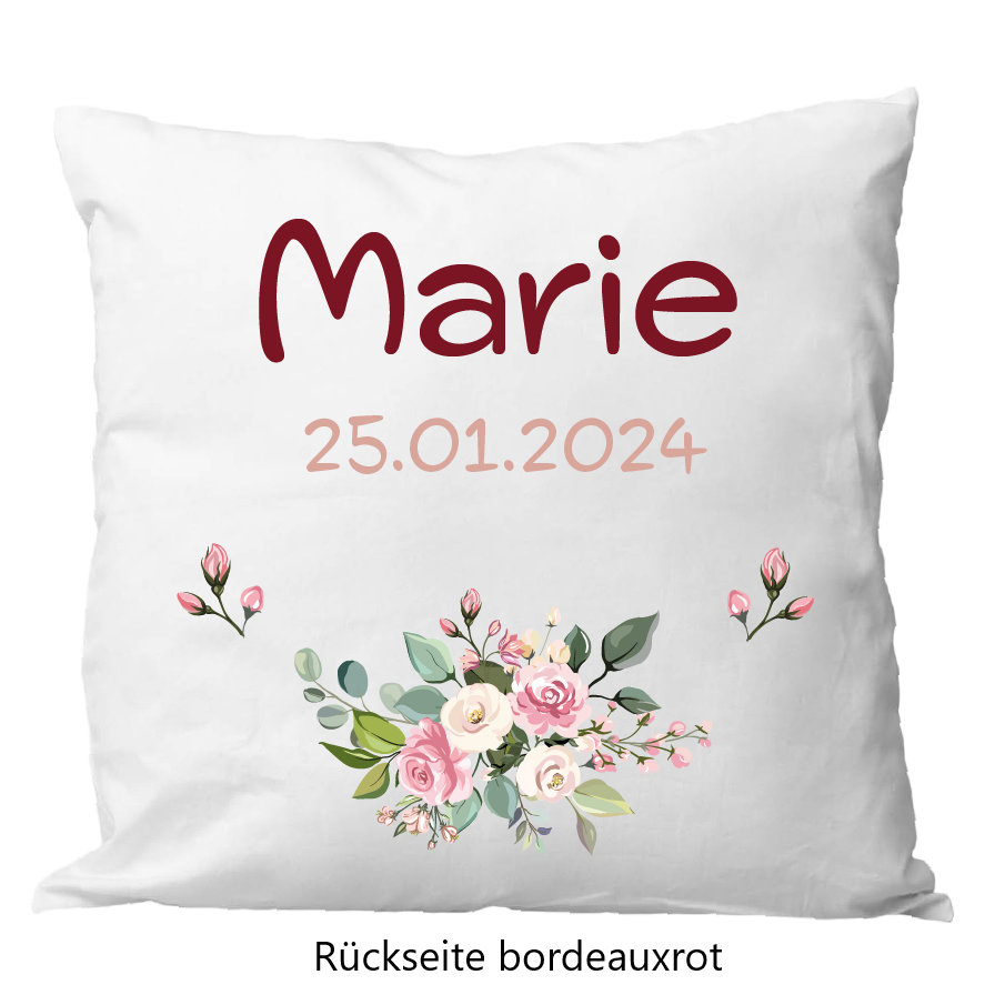 Coussin de naissance 40x40cm ourson