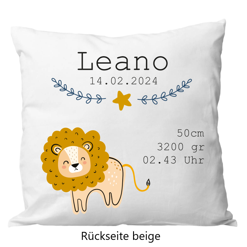 Birth pillow 40x40cm bear