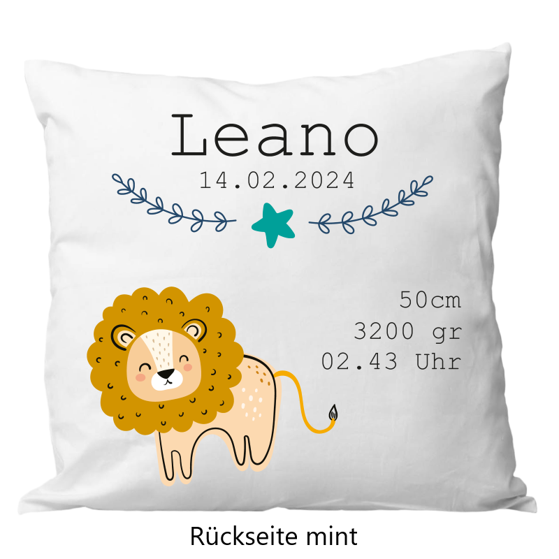 Birth pillow 40x40cm bear