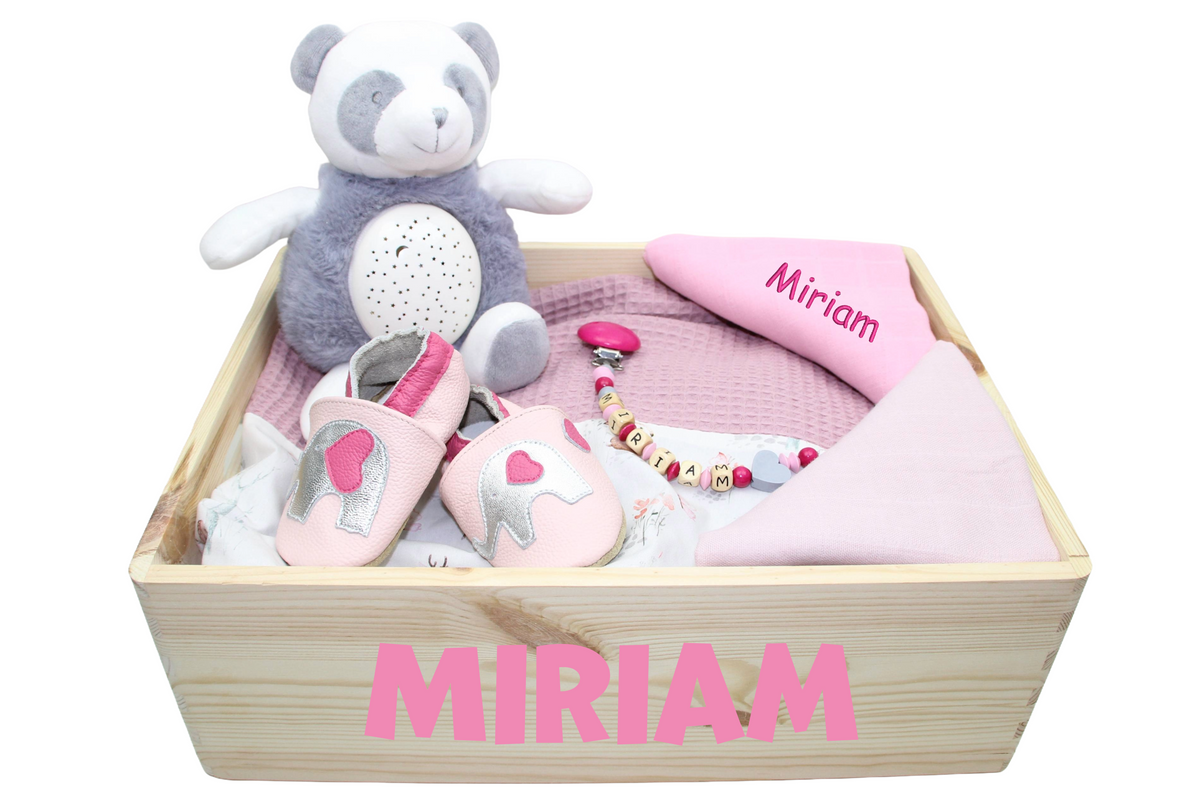 Gift box LARGE pink:gray