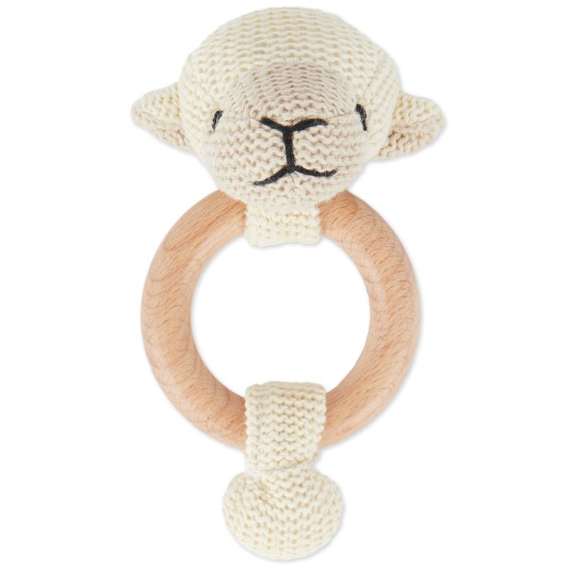 Crochet rattle monkey