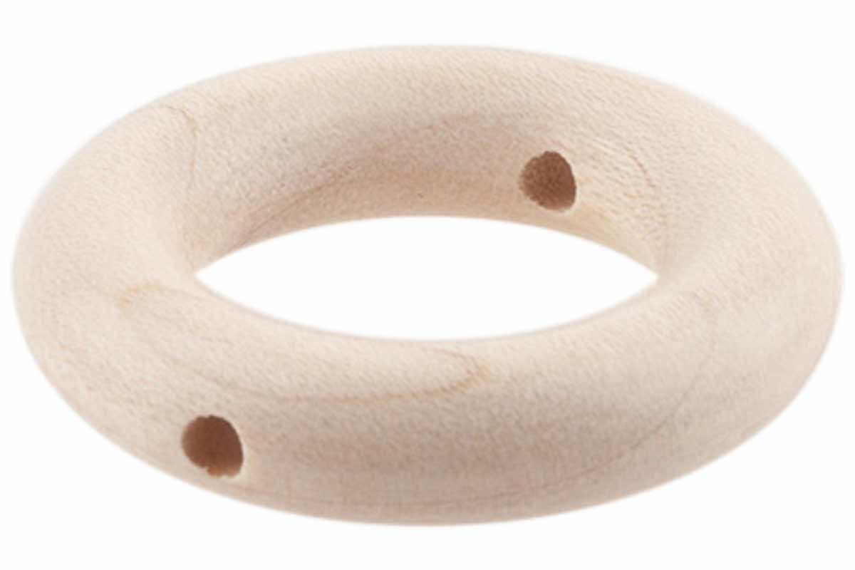 Wooden rings 36mm with cross hole