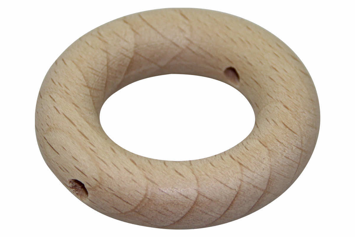 Wooden rings 36mm with cross hole