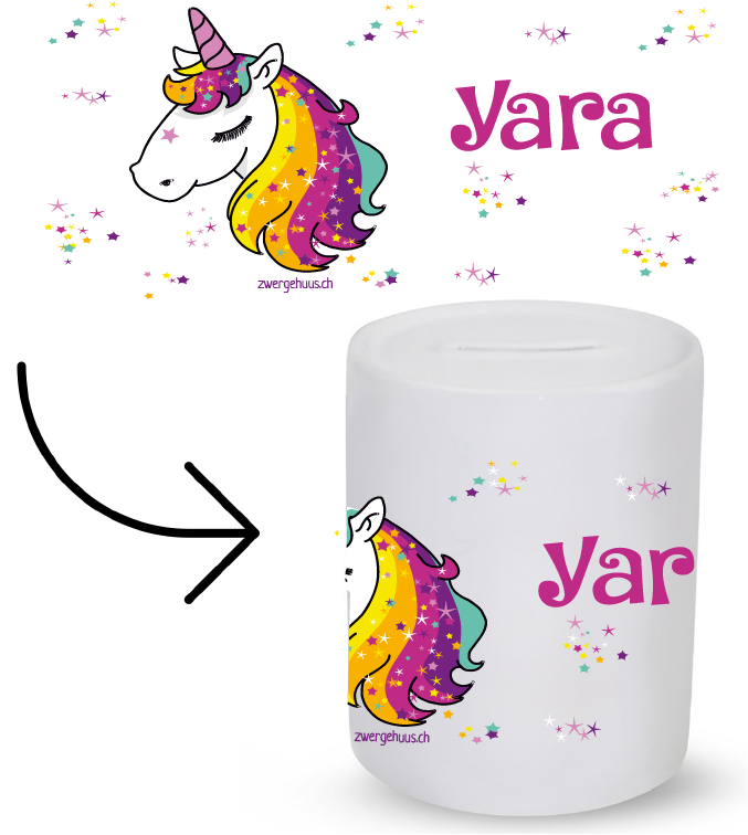 Kässeli Einhormkopf Sternchen