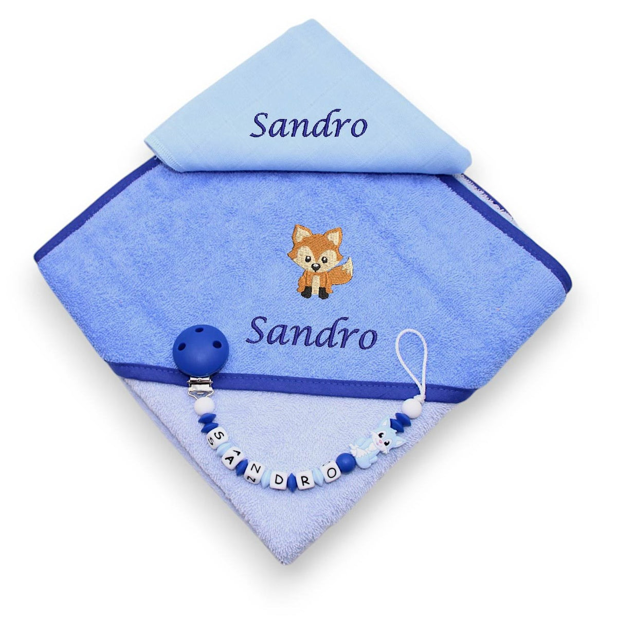 Hooded towel set SILIKON fox