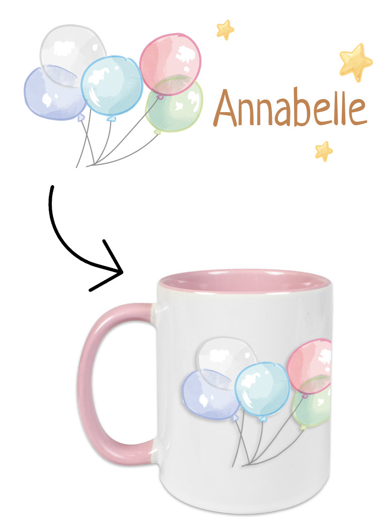 ceramic mug Balloons