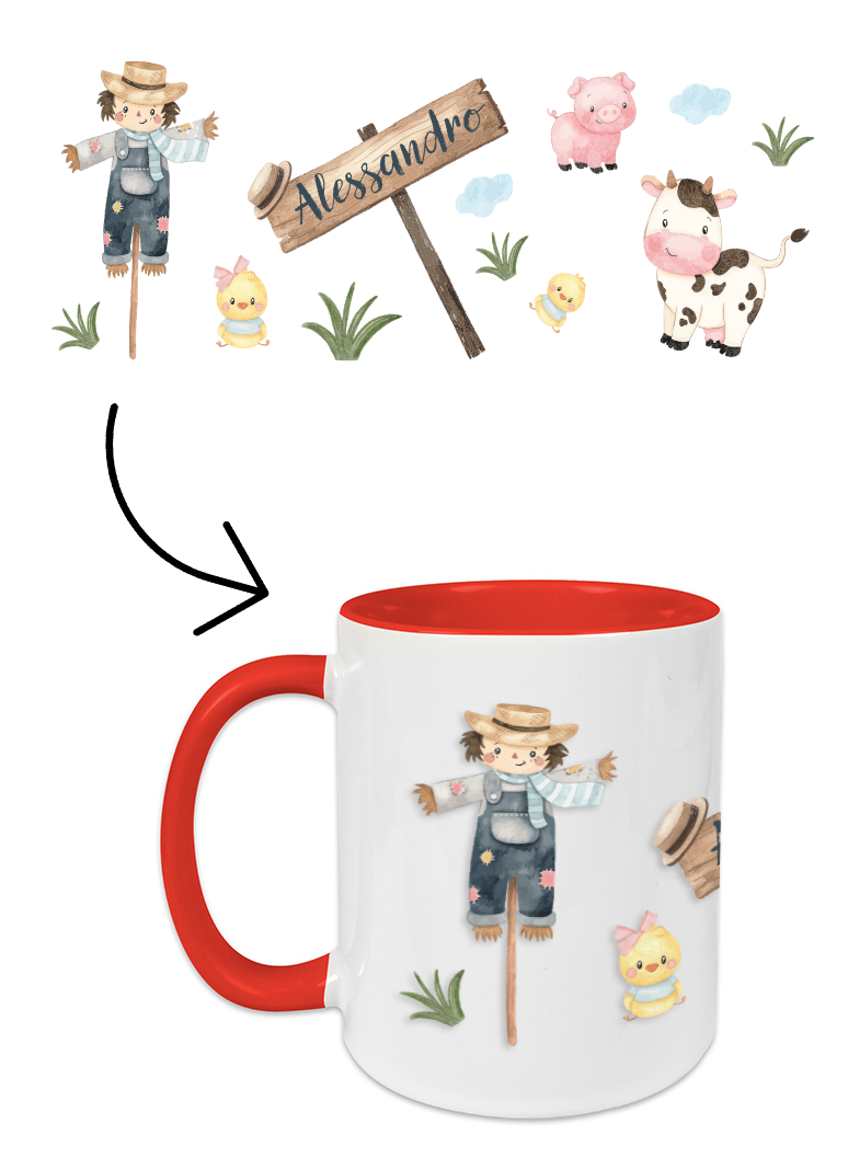 Tasse Bauernhoftiere