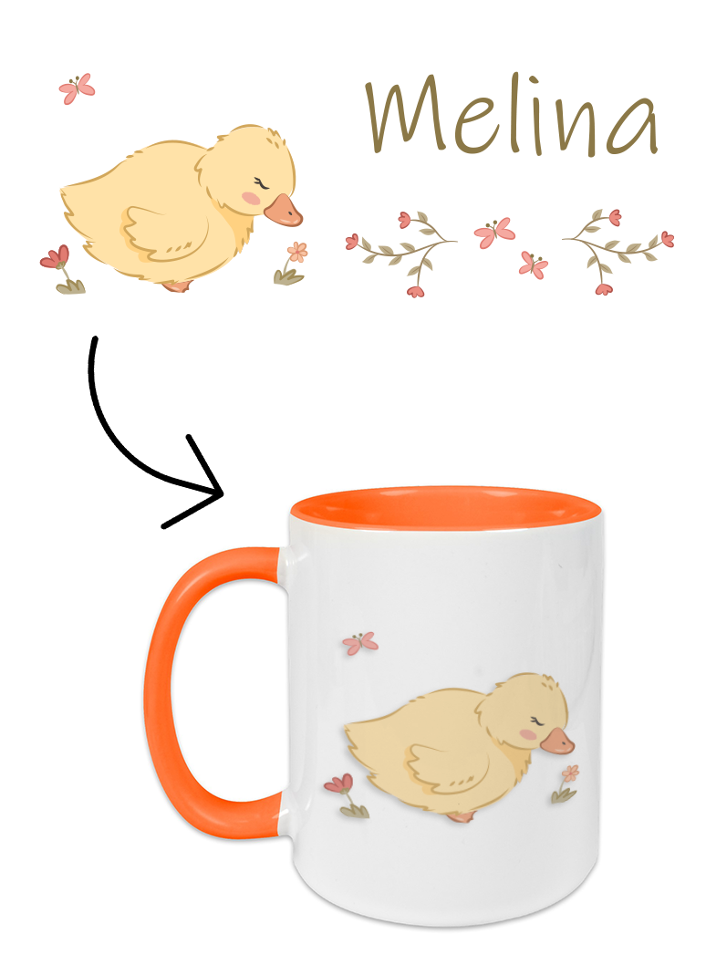 ceramic mug chicks
