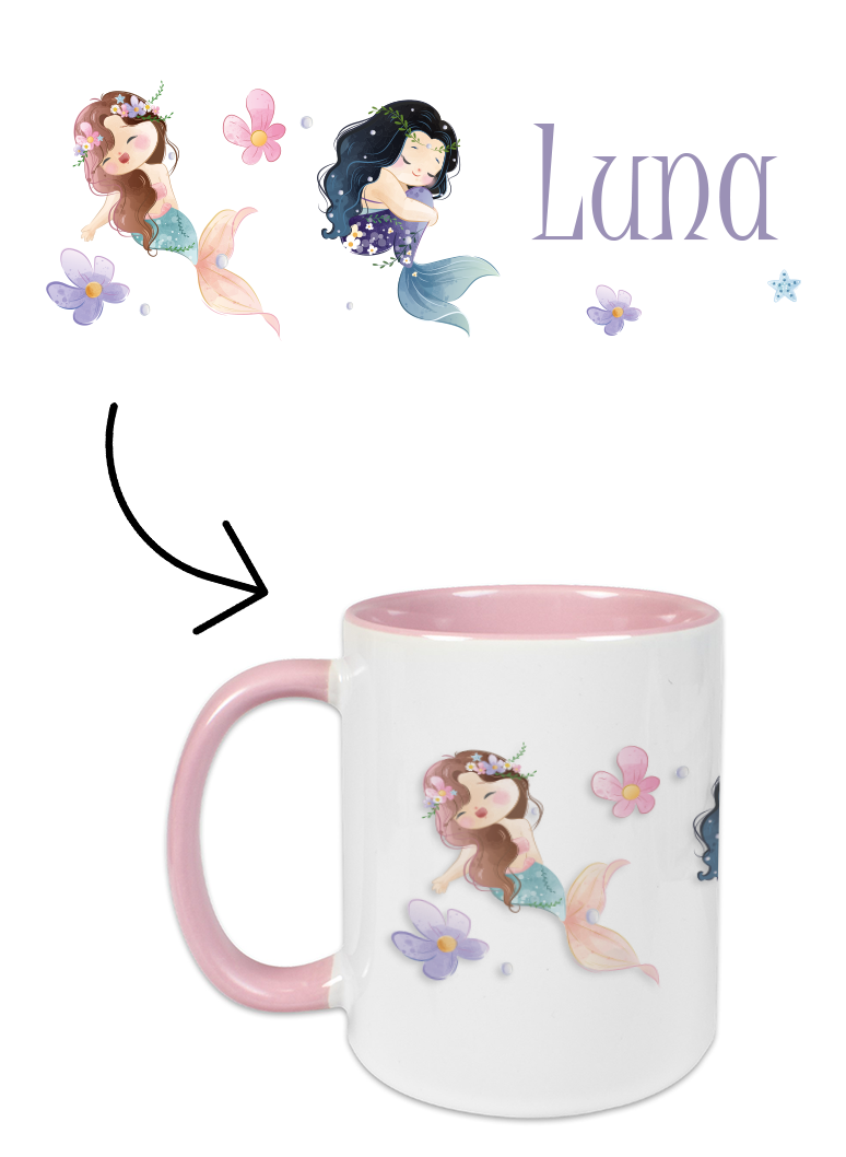 ceramic mug mermaid