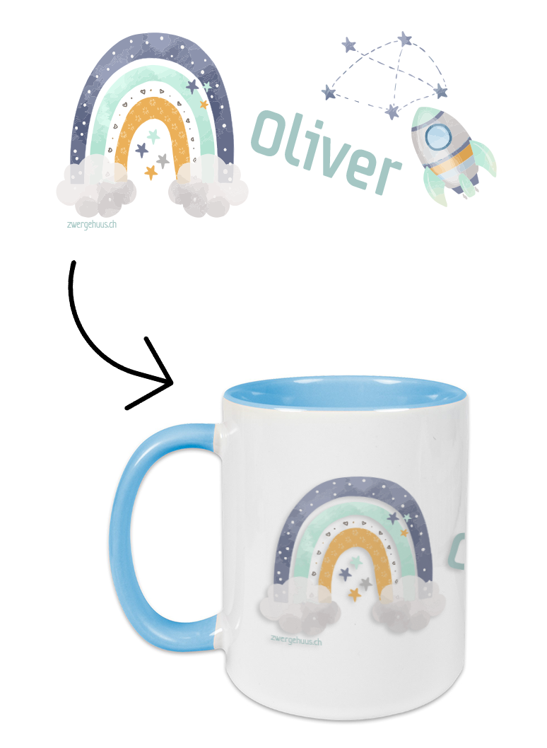 ceramic mug space