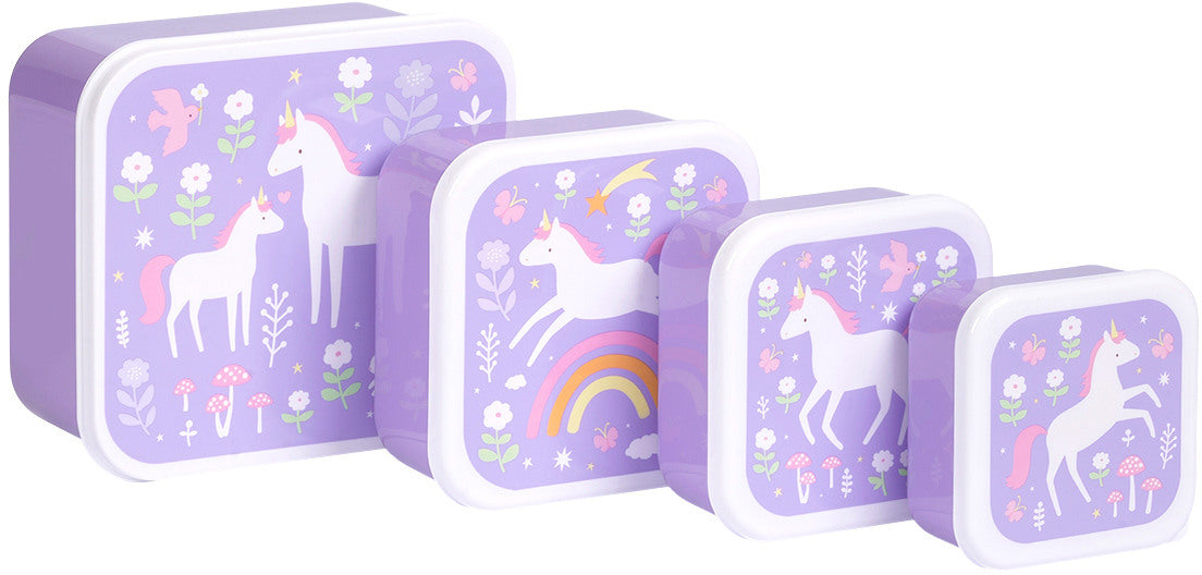Unicorn lunch box set