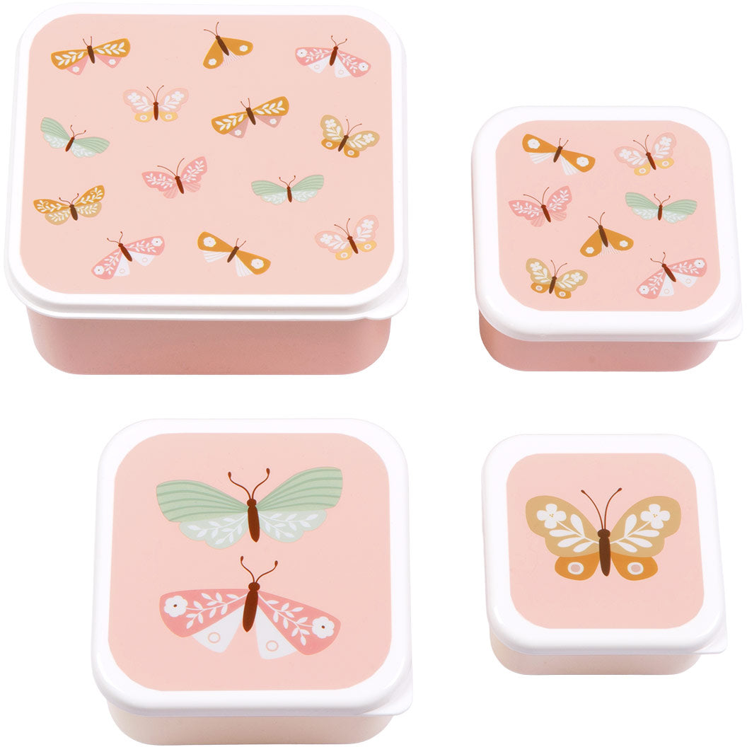 Butterflies lunch box set