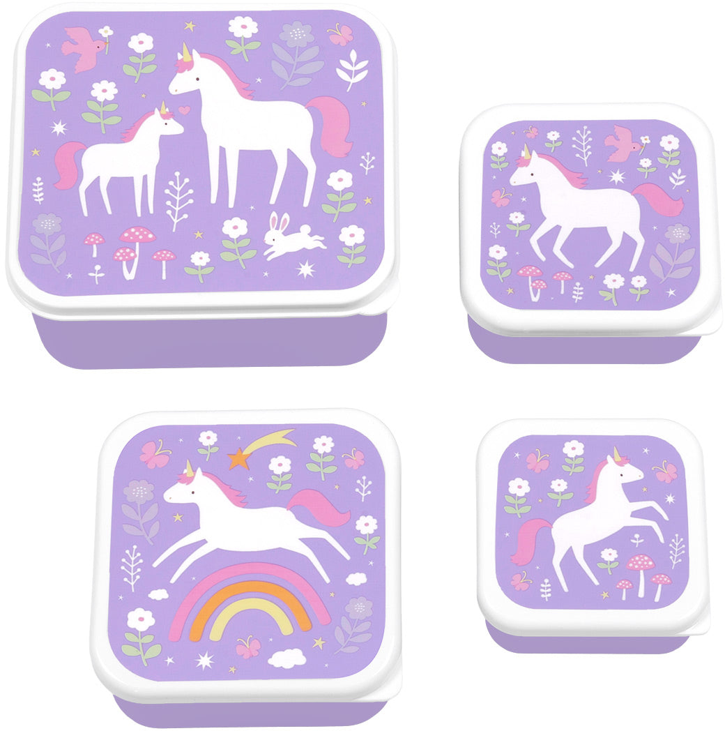 Unicorn lunch box set