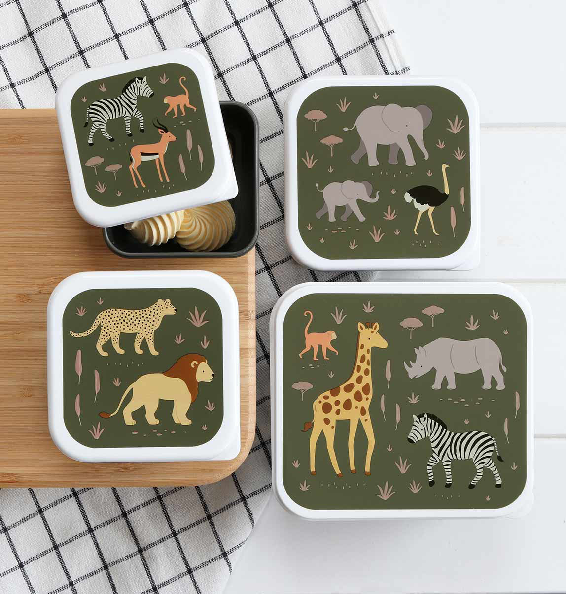 Safari lunch box set