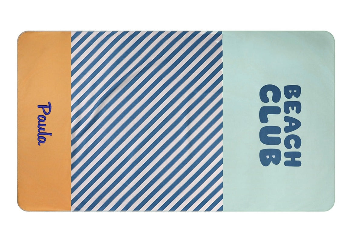 Microfasertuch Beach Club blau