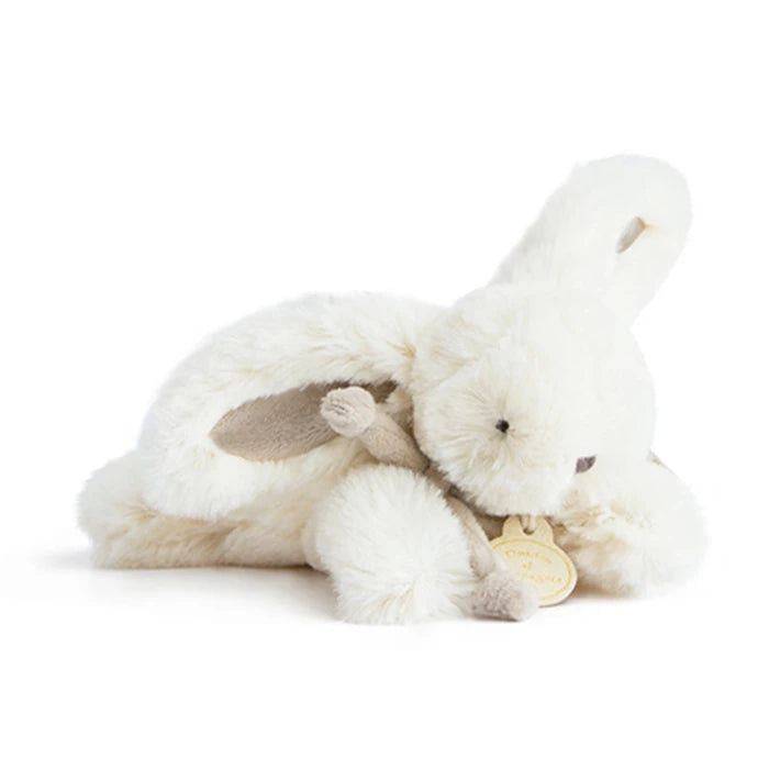 Doudou lapin super doux rose clair