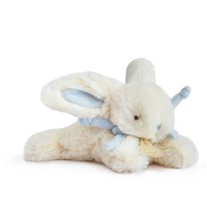 Doudou lapin super doux rose clair